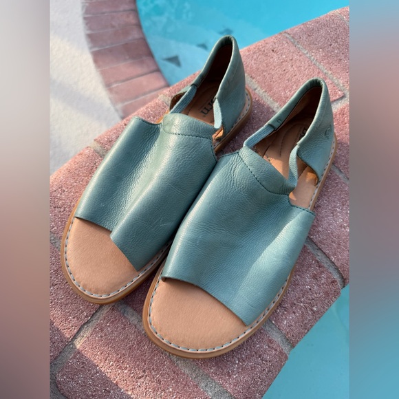 Shoes - Børn Teal Leather Sandals